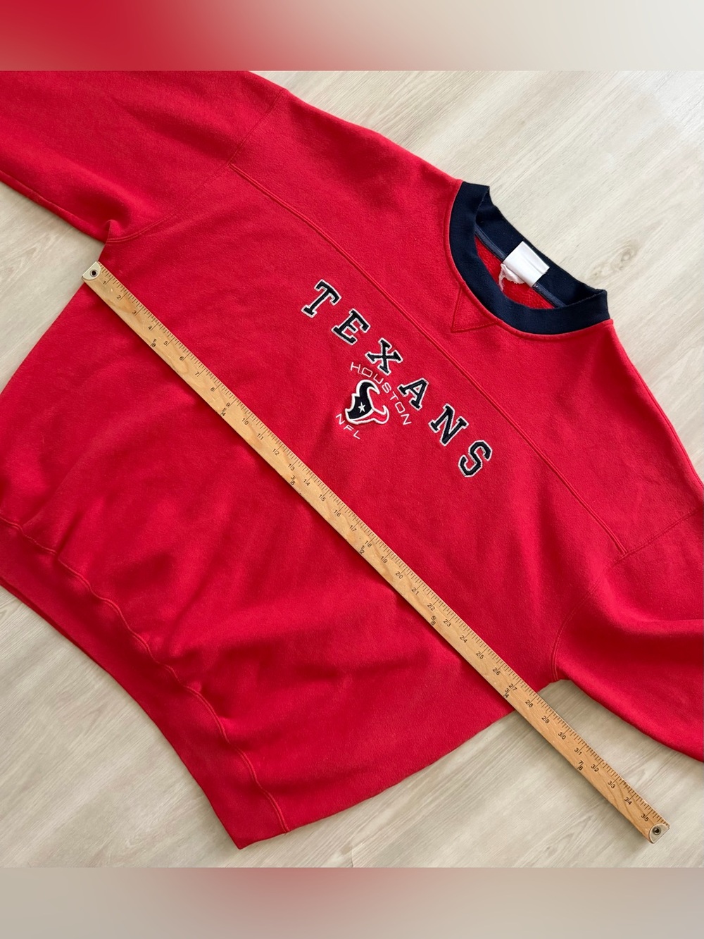 Vintage Houston Texans Pullover Crewneck Sz XL *Distressed - Picture 6 of 8